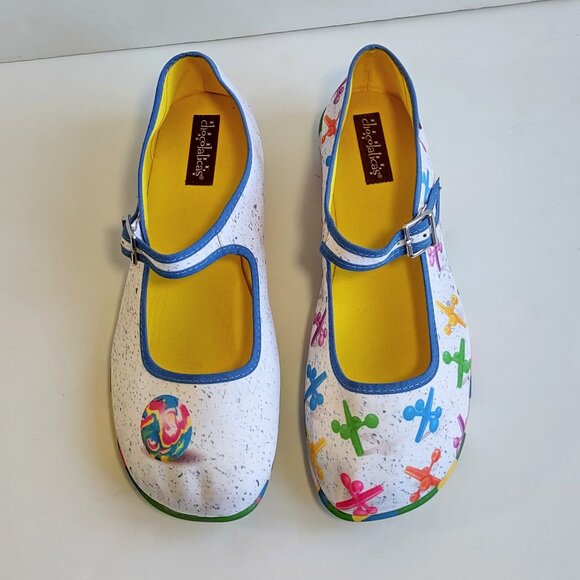Hot Chocolate Design Chocolaticas Rainbow JAX Mary Jane Flats Shoes EU 41/US 11 - Picture 7 of 15